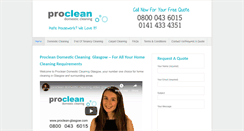 Desktop Screenshot of proclean-glasgow.com