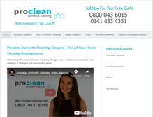 Tablet Screenshot of proclean-glasgow.com